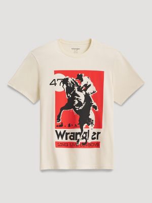 Rodeo Poster Graphic T-Shirt in Antique White