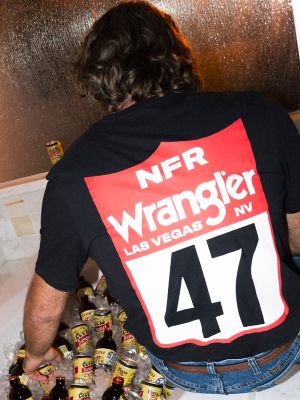 NFR Vegas Graphic T-Shirt in Black Beauty