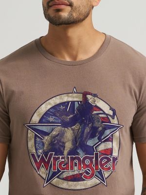 Americana Star Graphic T-Shirt in Walnut