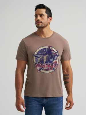 Americana Star Graphic T-Shirt in Walnut