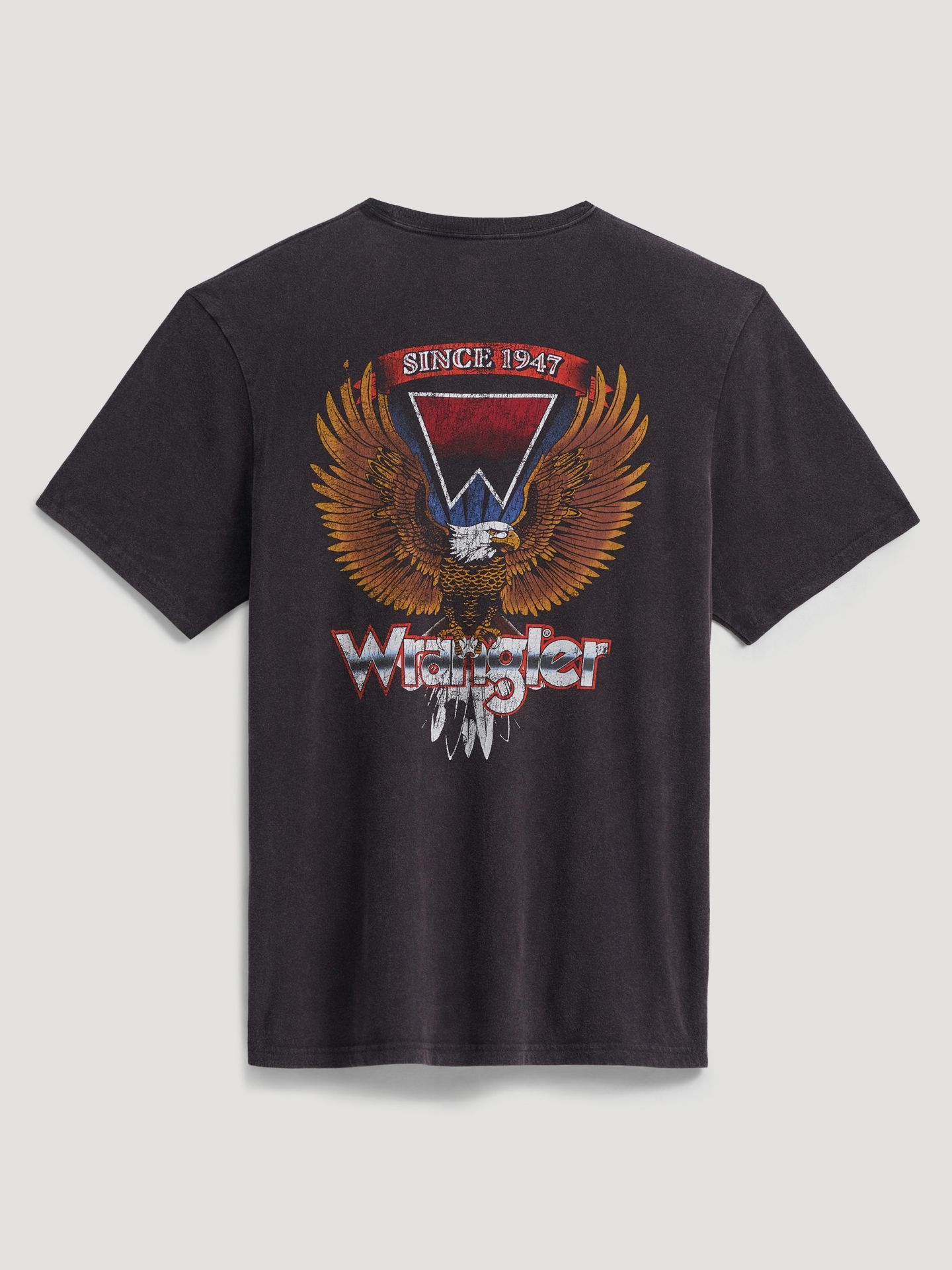 Мужская футболка Wrangler Eagle Feathers с принтом, цвет: Чёрный — фото 5