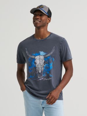 Lightening Strike Graphic T-Shirt in Black Beauty