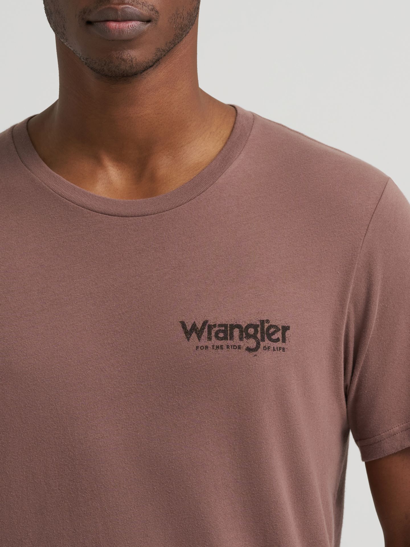 Мужская футболка Wrangler Dusty Arena с принтом, цвет: Кофейный кварцевый — фото 3