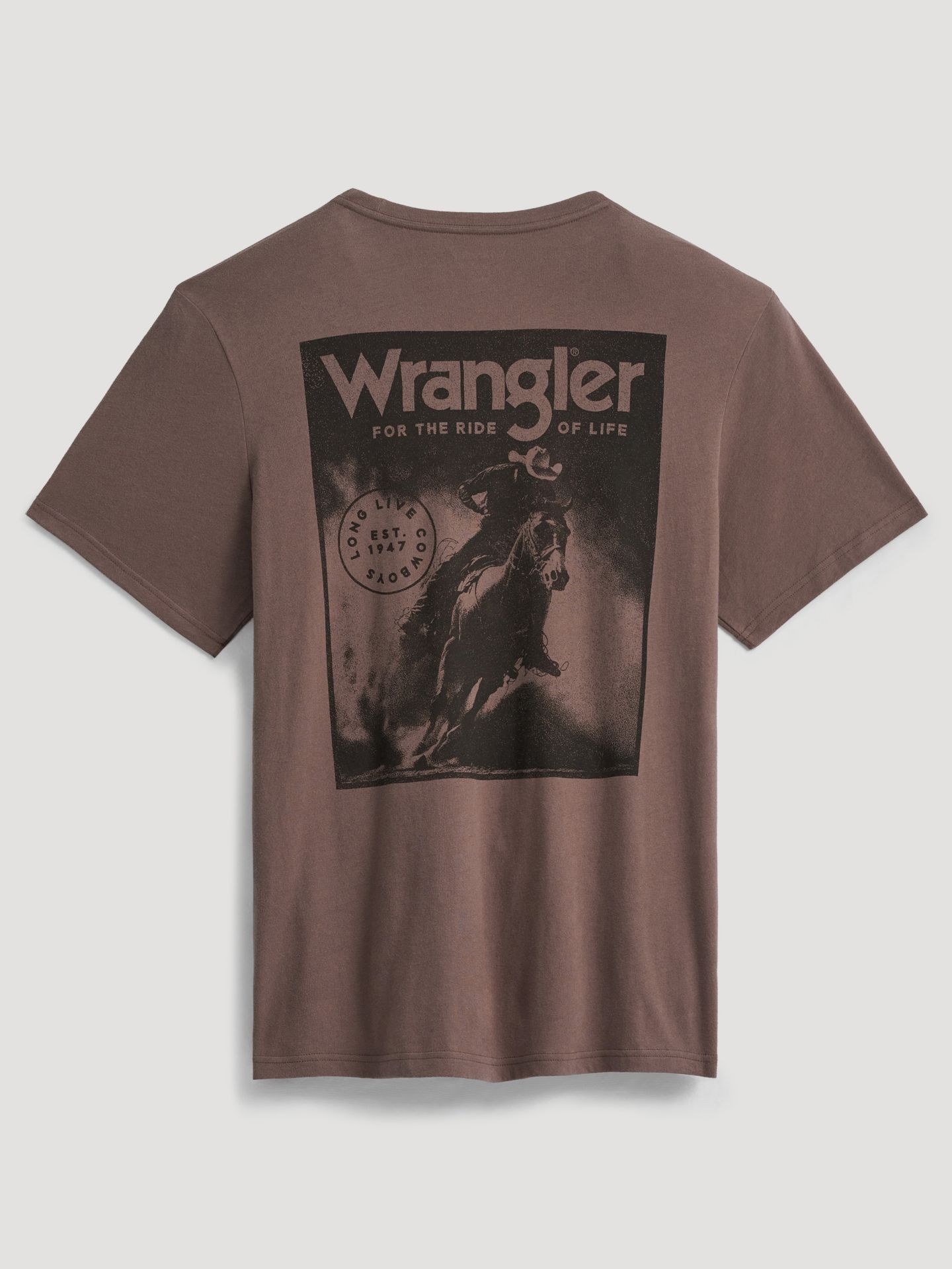 Мужская футболка Wrangler Dusty Arena с принтом, цвет: Кофейный кварцевый — фото 4