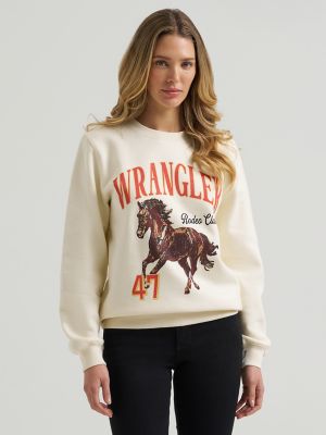 Women's Horse Stamp Fleece Sweatshirt