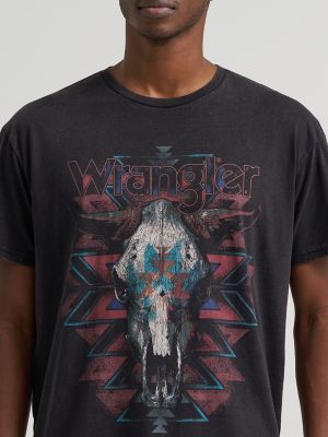 Southwest Skull Graphic T-Shirt in Black Beauty