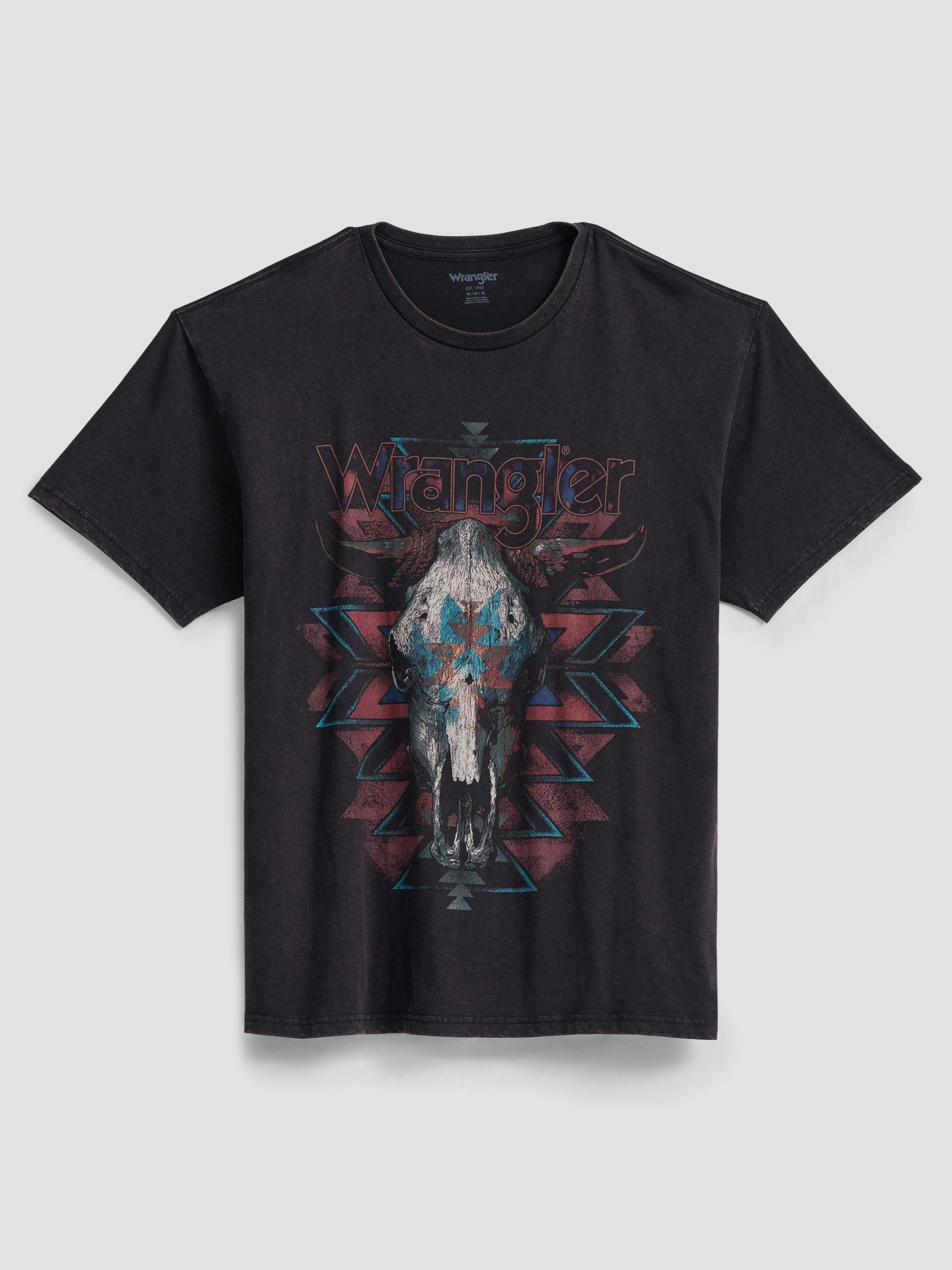 Мужская футболка Wrangler Southwest Skull с принтом, цвет: Чёрный — фото 4