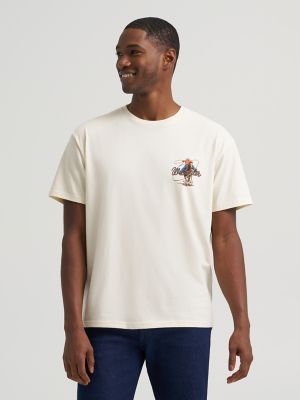 Roper Action Graphic T-Shirt in Antique White