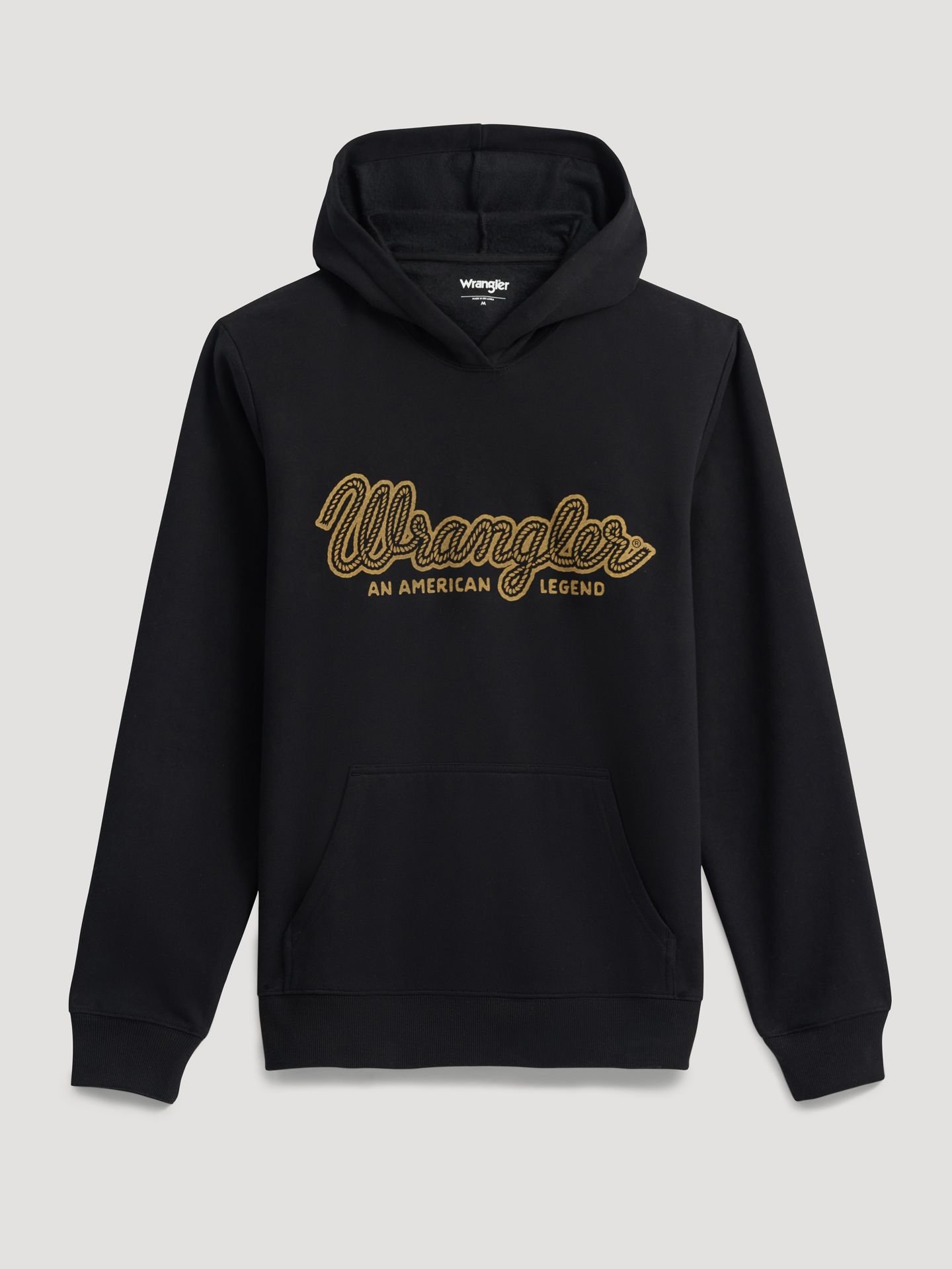 Мужское худи Wrangler Legacy Script с принтом, цвет: Чёрный — фото 4