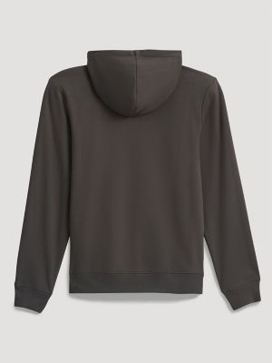 Men's Wrangler Legacy Script Graphic Pullover Hoodie in Dark Shadow