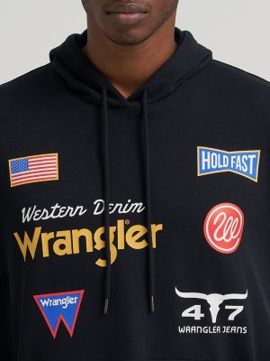 Men's Wrangler Icons Relaxed Graphic Pullover Hoodie