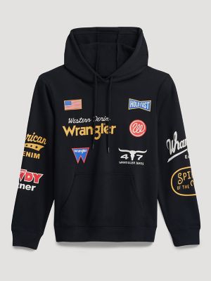 Men's Wrangler Icons Relaxed Graphic Pullover Hoodie