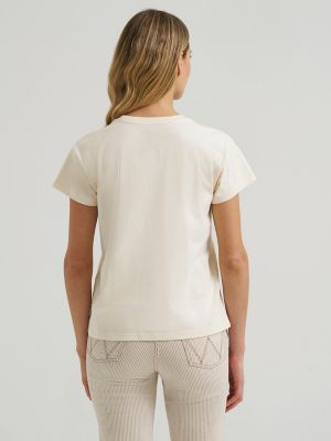 Cowboy Energy Retro Reg Graphic Tee in Antique White