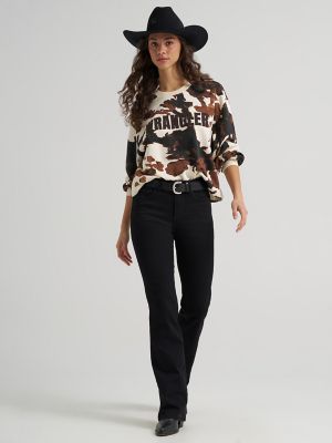 Women's Cow Logo Canyon Crew Pullover