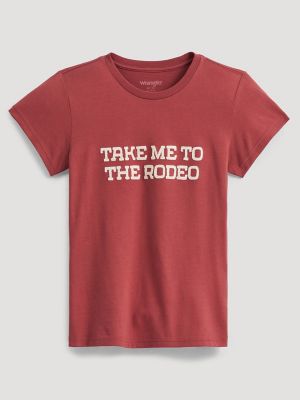 Embroidered Rodeo Shrunken Band Tee