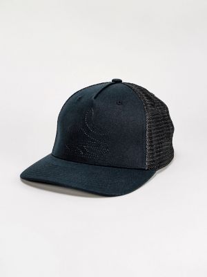 Boot Stitch Trucker Hat in Royal Blue