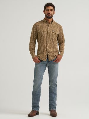 Wrangler All Terrain Gear Men's Technical Shirt in Kangaroo