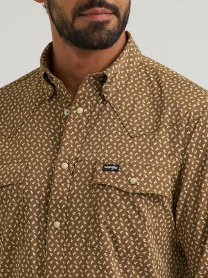 Wrangler All Terrain Gear Men's Technical Shirt in Kangaroo