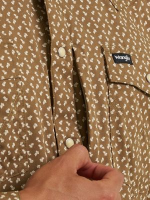 Wrangler All Terrain Gear Men's Technical Shirt in Kangaroo