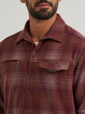 Wrangler ATG&trade; Men's Campsite Plaid Shirt