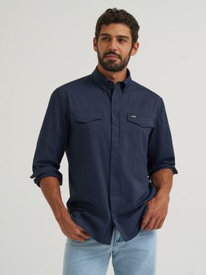 Wrangler All Terrain Gear Men's Live-In Solid Shirt