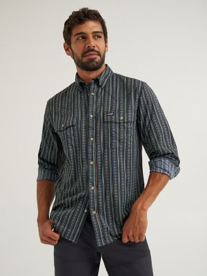 Wrangler All Terrain Gear Men's Technical Shirt in Dark Sapphire