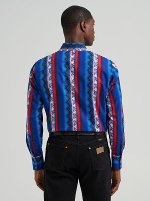 Men's Checotah&reg; Long Sleeve Western Snap Printed Shirt in Old Glory