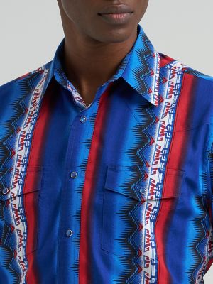 Men's Checotah&reg; Long Sleeve Western Snap Printed Shirt in Old Glory
