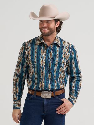 Men's Checotah&reg; Long Sleeve Western Snap Printed Shirt