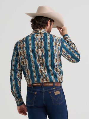 Men's Checotah&reg; Long Sleeve Western Snap Printed Shirt