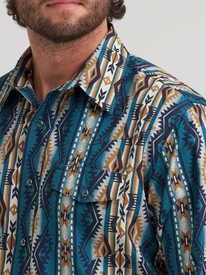 Men's Checotah&reg; Long Sleeve Western Snap Printed Shirt