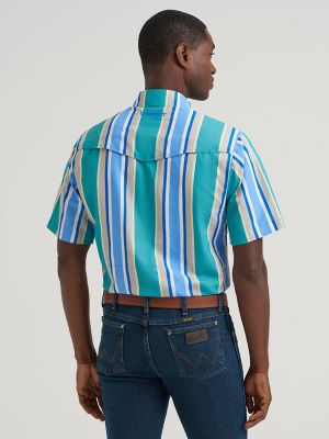 anpunch　Wrangler OLD４点セット Wrangler All Terrain Gear Men's Stripe Performance Snap Shirt