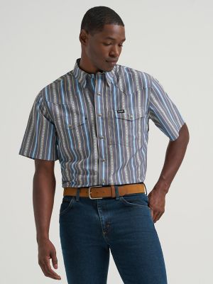 Wrangler All Terrain Gear Men's Stripe Performance Snap Shirt from Wrangler - $49.99