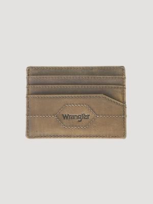 Men's Leather and Canvas Removable Passcase Wallet