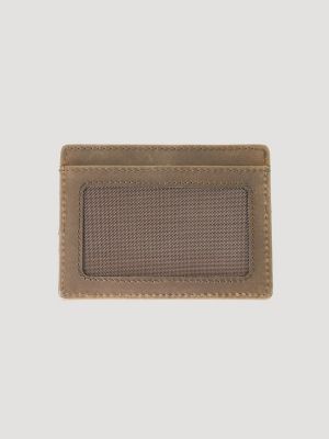 Men's Leather and Canvas Removable Passcase Wallet