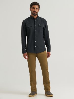 Wrangler All Terrain Gear Men's Technical Shirt in Jet Black