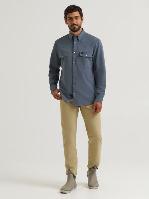Wrangler All Terrain Gear Men's Technical Shirt in Turbulence