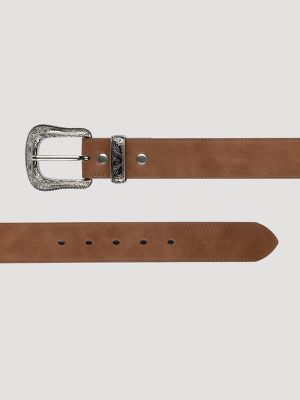 Men's Etched Buckle Belt