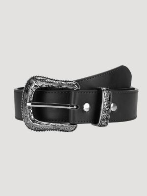 Men's Etched Buckle Belt