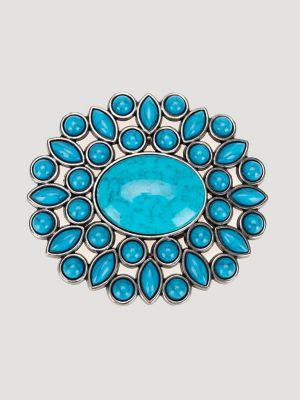 Women's Turquoise Starburst Belt Buckle