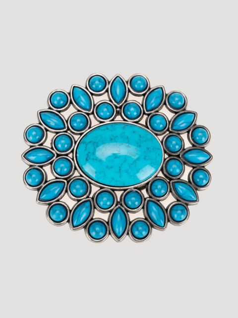 Женские аксессуары Wrangler Women's Turquoise Starburst Belt Buckle