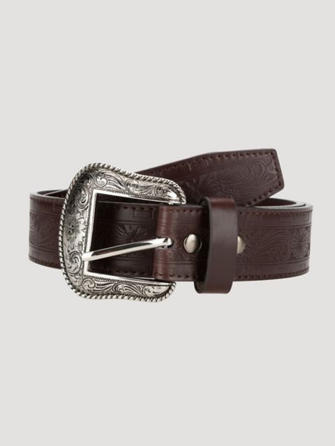 Мужские ремни Wrangler Men's Floral Whipstitch Embossed Belt