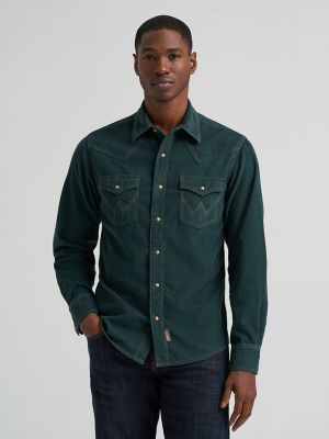 Men's Wrangler Retro&reg; Premium Western Snap Corduroy Shirt