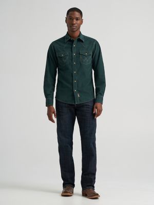 Men's Wrangler Retro&reg; Premium Western Snap Corduroy Shirt