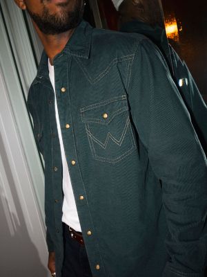 Men's Wrangler Retro&reg; Premium Western Snap Corduroy Shirt