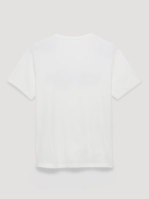 Men's Wrangler Kabel Logo T-Shirt in Bright White alternative view
