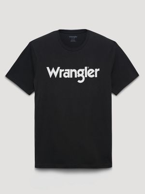 Men's Wrangler Kabel Logo T-Shirt in Jet Black