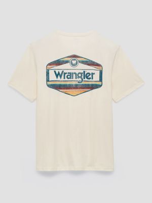 Southwestern Stripe Logo Back Graphic T-Shirt from Wrangler - $24.99
