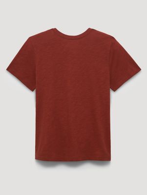 Women's Wrangler Rope Logo Reg Fit Tee in Smoked Paprika