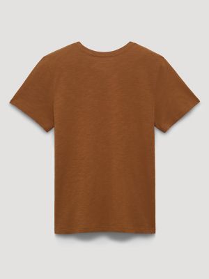 Women's Wrangler Rope Logo Reg Fit Tee in Acorn